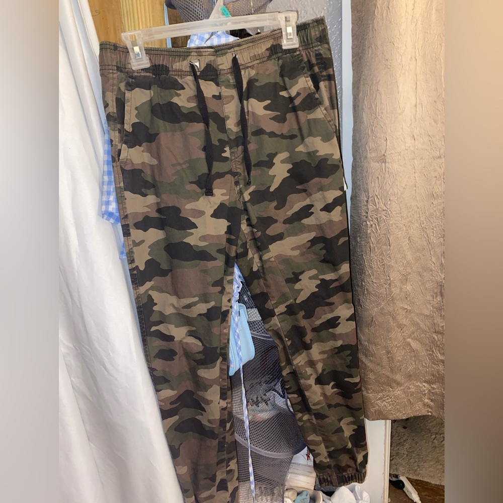 Camo Stretch Twill Joggers